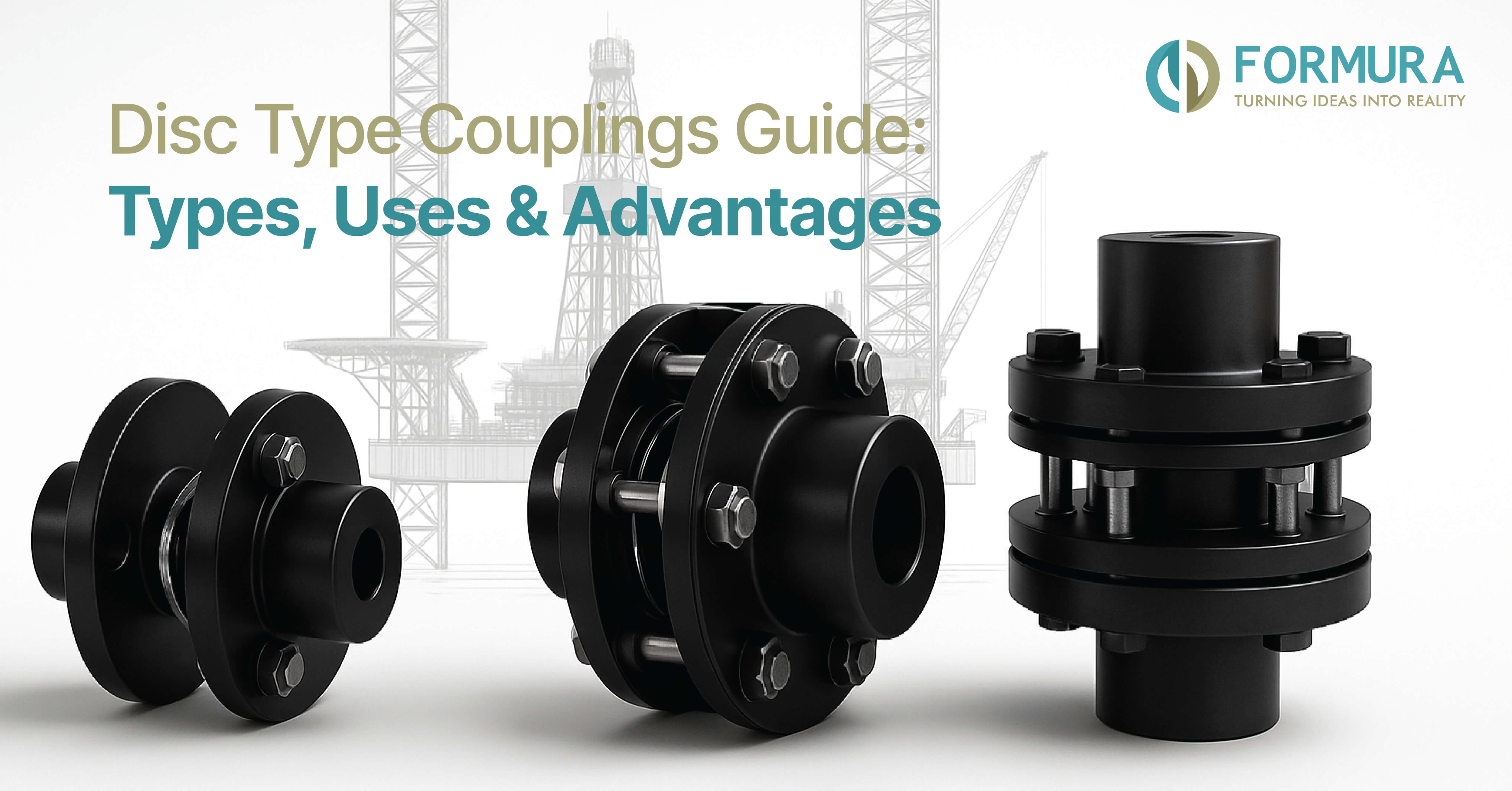 Different types of disc couplings with applications